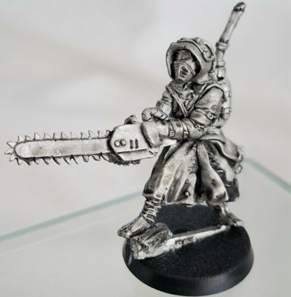 Gary Hunt Chainsaw Monk Pewter Miniature Figure 2016 Unpainted