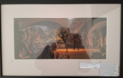 Original 1983 Star Wars Return of the Jedi Ralph McQuarrie Concept Art Print #3