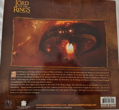 Weta The Lord of The Rings Balrog Collectable Bust Limited Edition 2137/3000