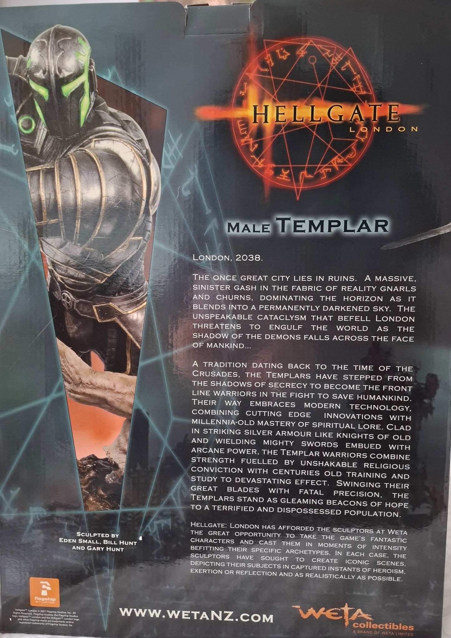 Weta Hellgate Male Templar Figure Limited Edition 0385/1000 sealed