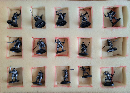 Large Games Workshop Lord of the Rings / Middle-earth Strategy Battle Game Painted Miniature Collection with Citadel & Wooden Cases